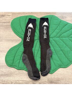 Burton Mens Large Emblem Socks Black White Gray